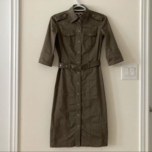 RW & Co Button Down Army Dress with Belt Size 00